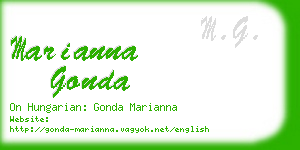 marianna gonda business card